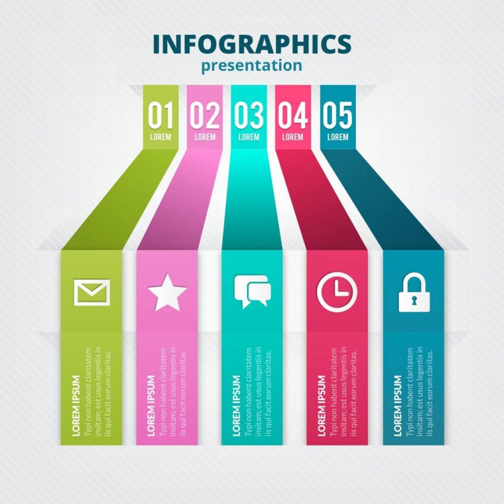 Minimal infographics template