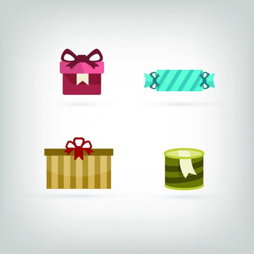 Vector icons for birhday or wedding design