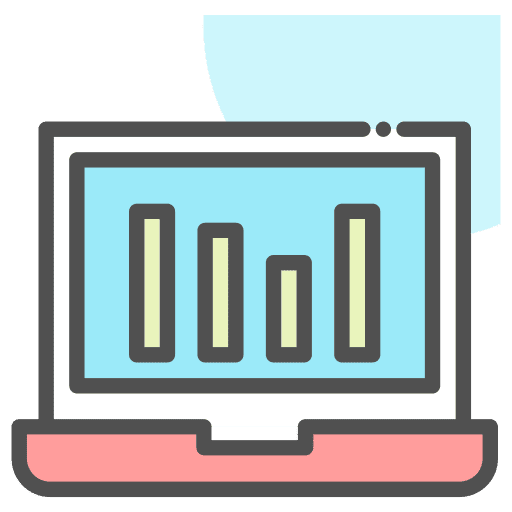 Analytics, bar, chart icon