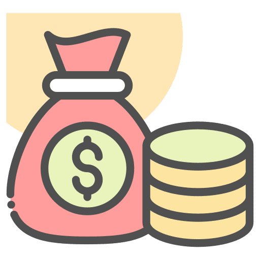 Bag, business, currency icon