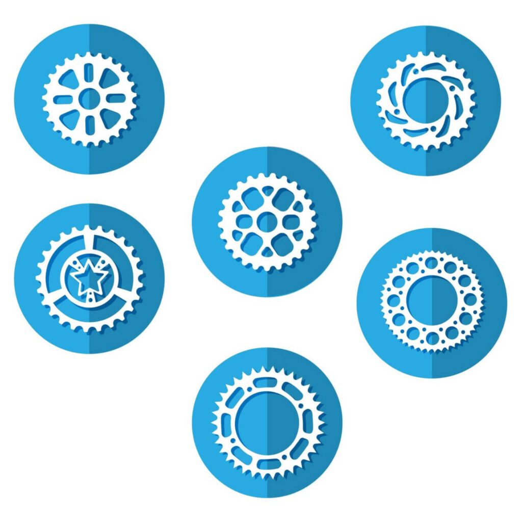 Bike Sprocket Icons