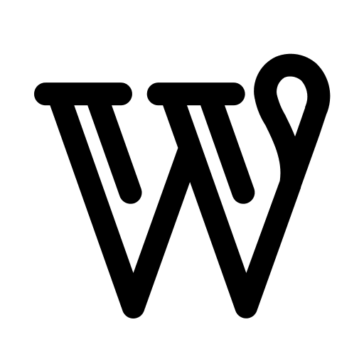 WordPress, blog, web icon