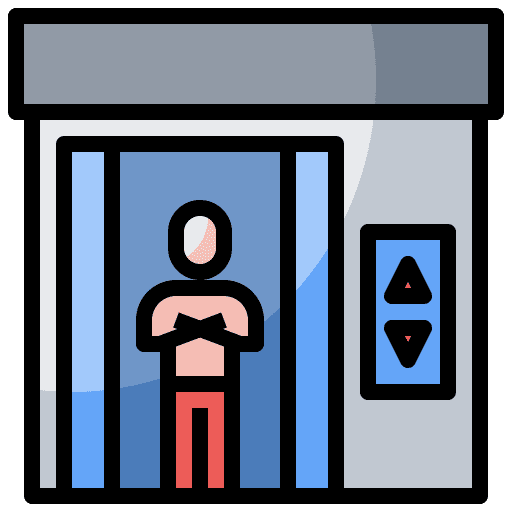 Doors, electronics, elevator icon