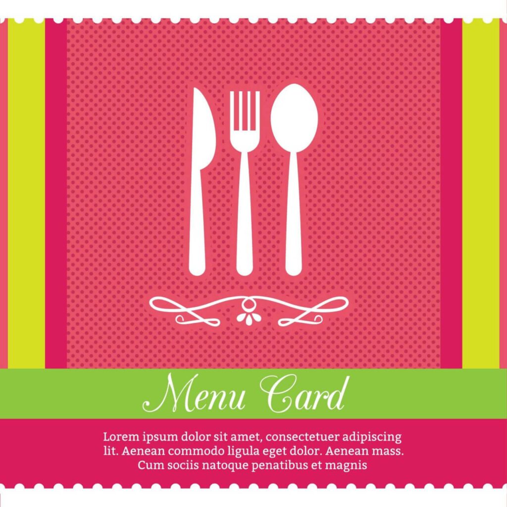 Restaurant Menu Card Design Template