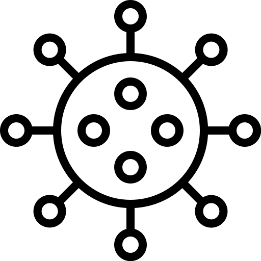 Bacteria, coronavirus, mers icon