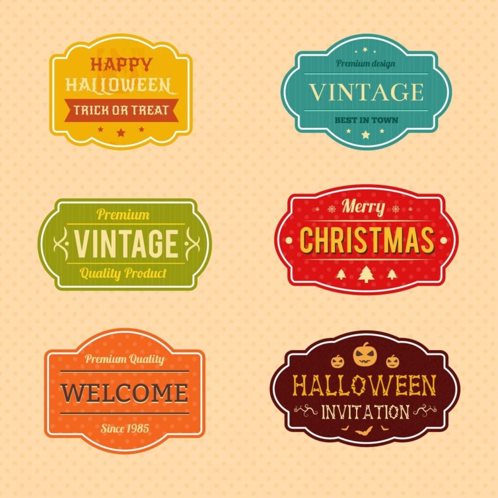 Holiday Vector Badges