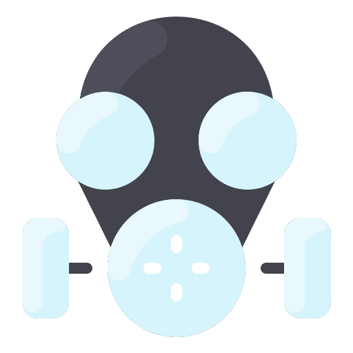 Gas, mask, nuclear icon