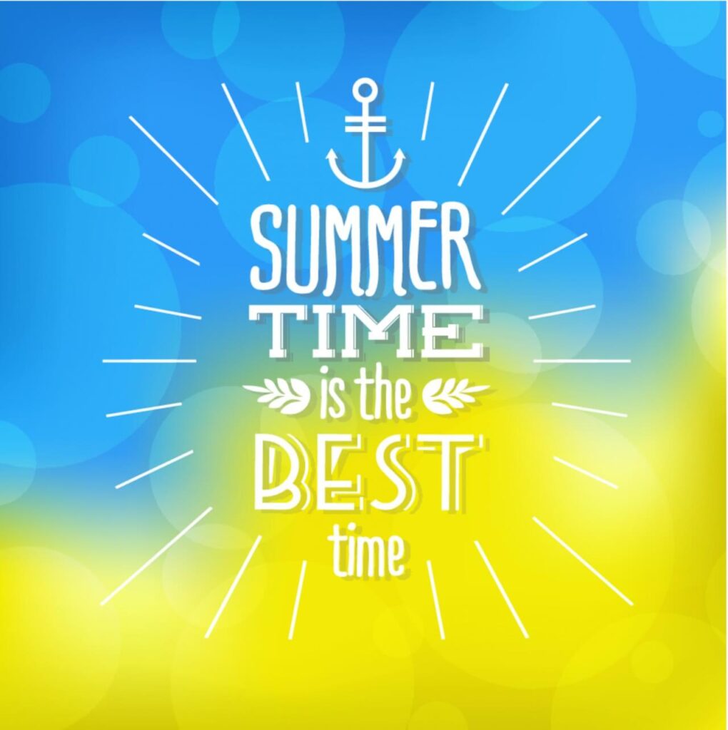 Summer background with text