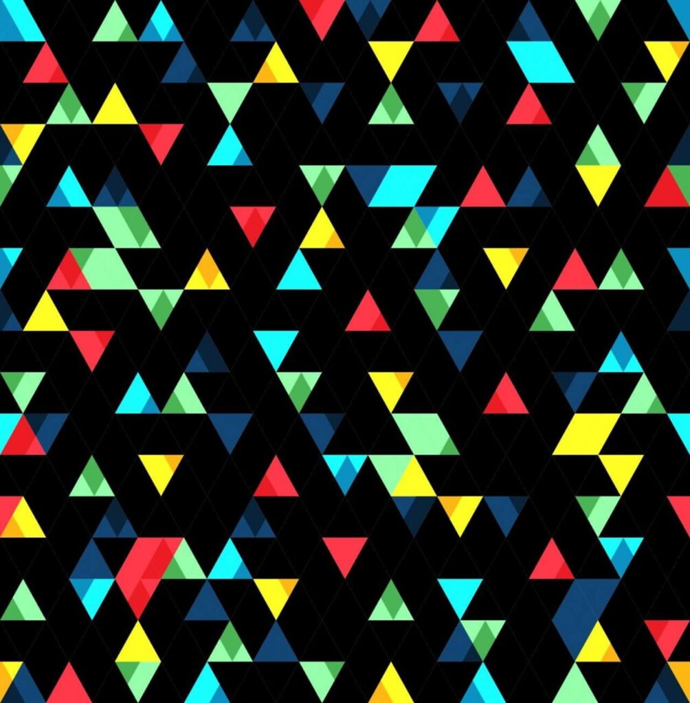 Small Colorful Triangles Pattern