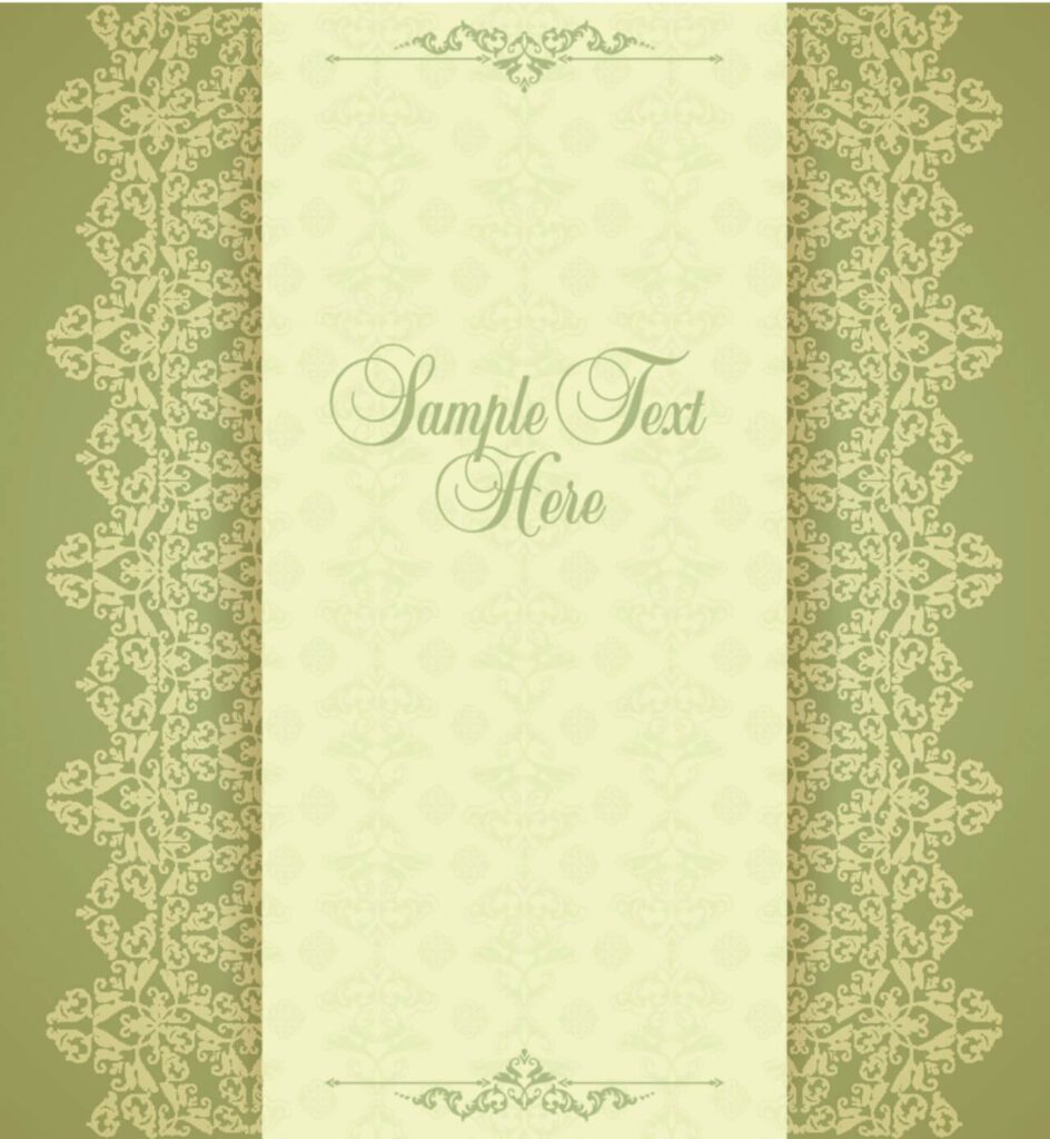 Design template in vintage style