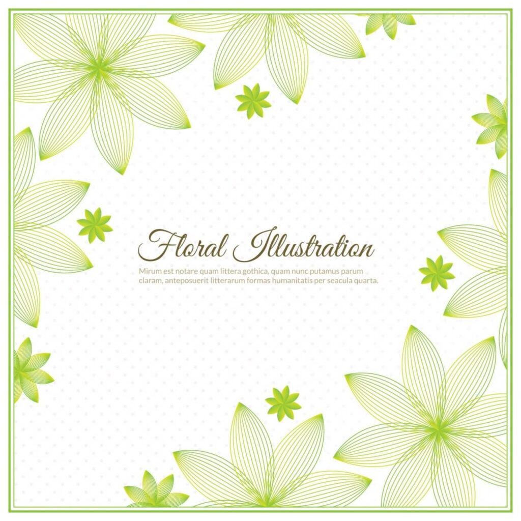 Floral background illustration