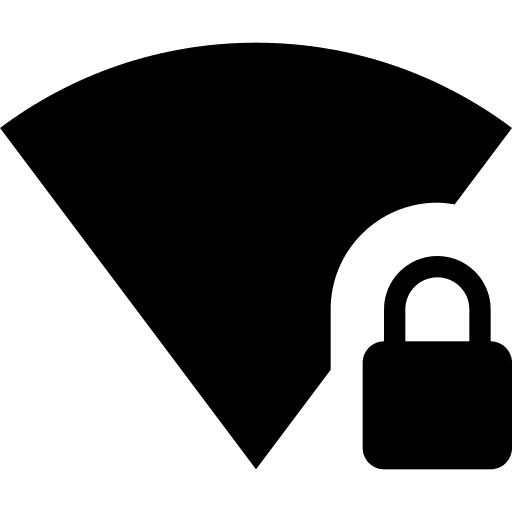 Lock, wifi icon