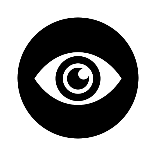 Circle, eye icon