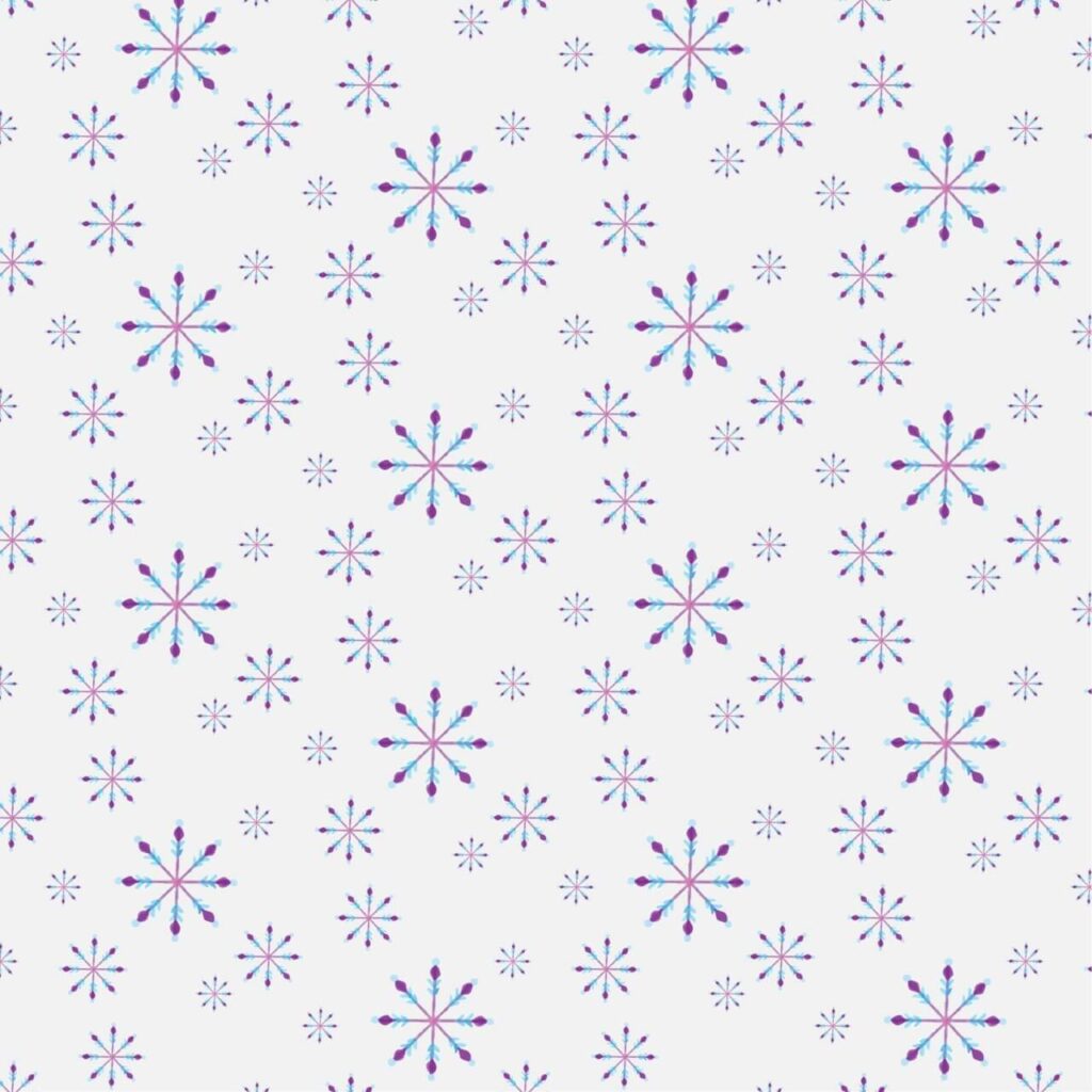 Christmas pattern with snowflakes