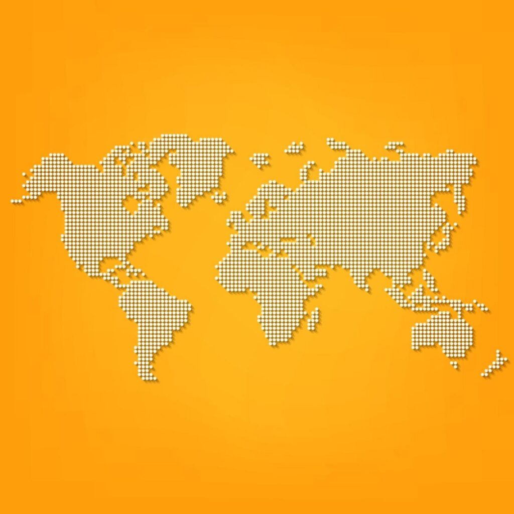 Vector Dotted World Map