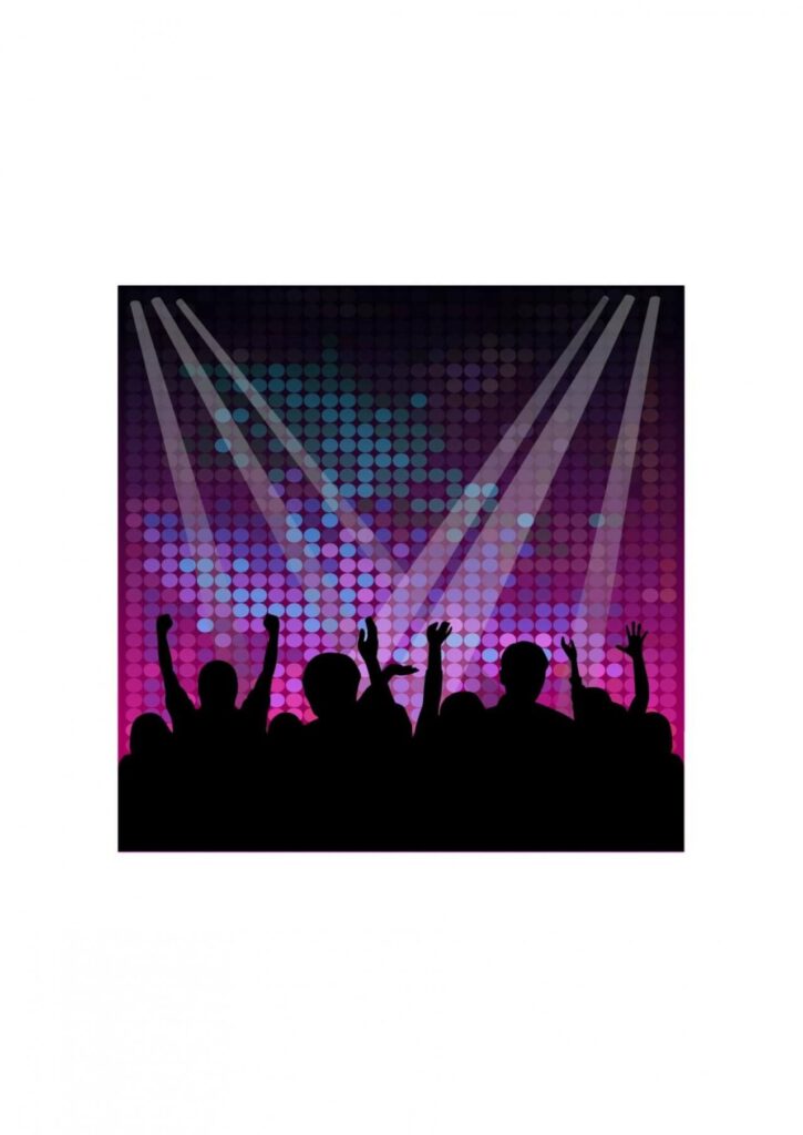 Crowd vector silhouette