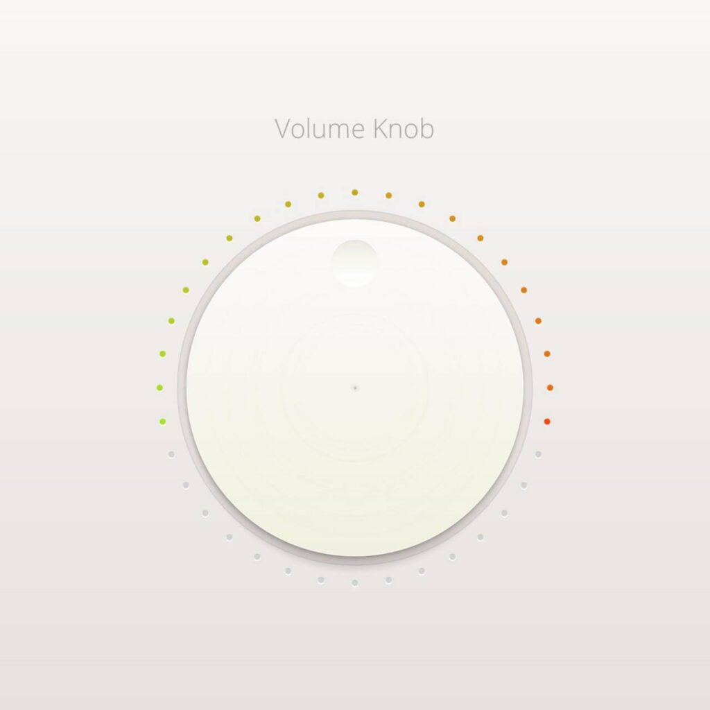 Clean Vector Volume Knob