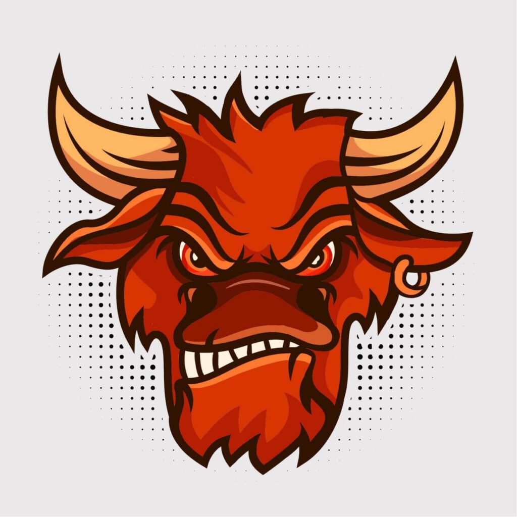 Bull vector mascot