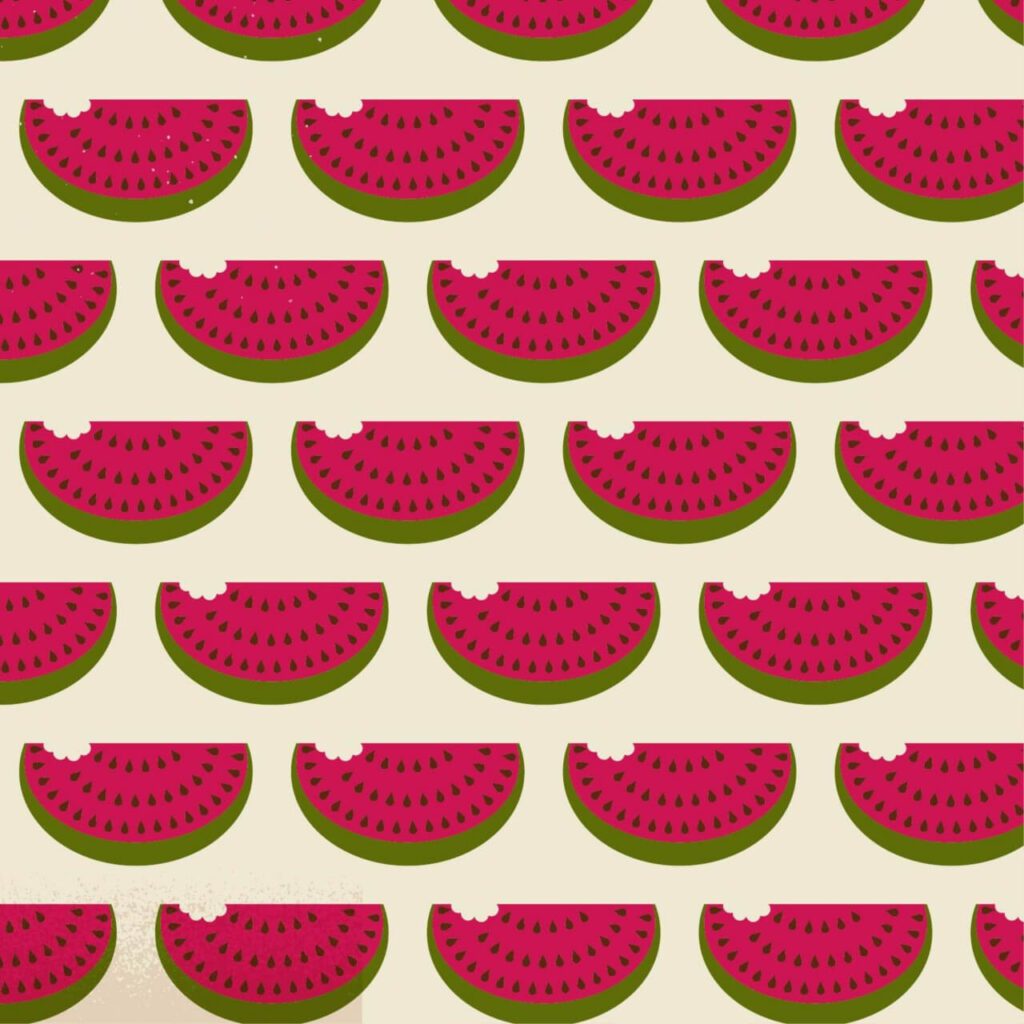 Watermelon pattern with subtle texture