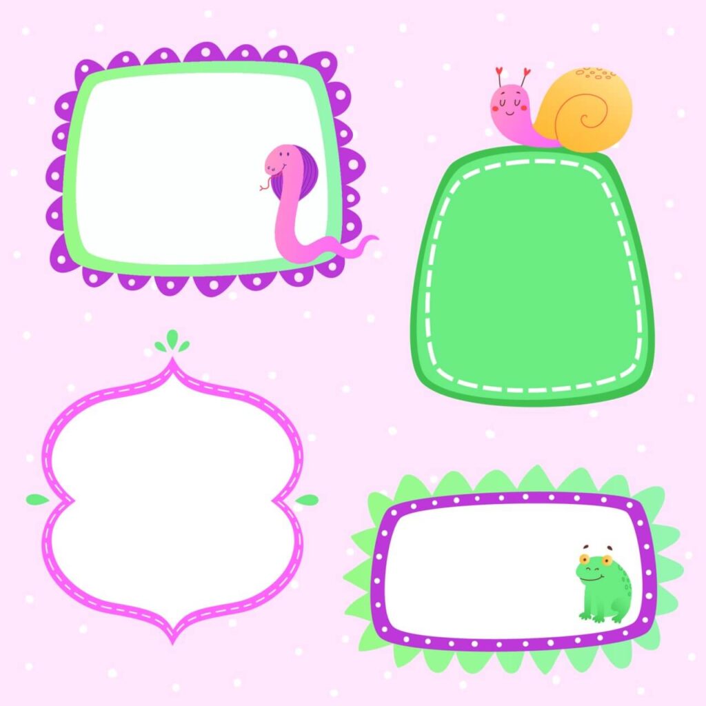 Cute frames set