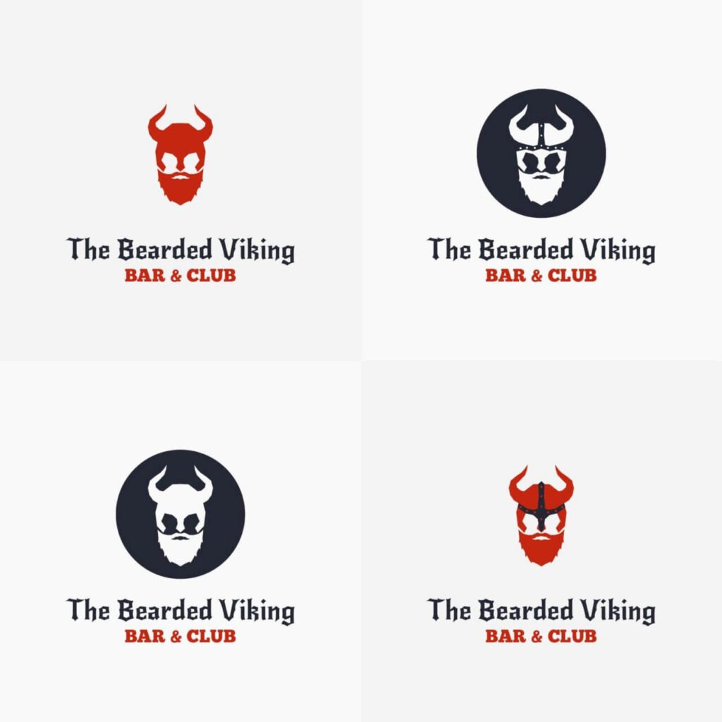 The Bearded Viking Vector Logo