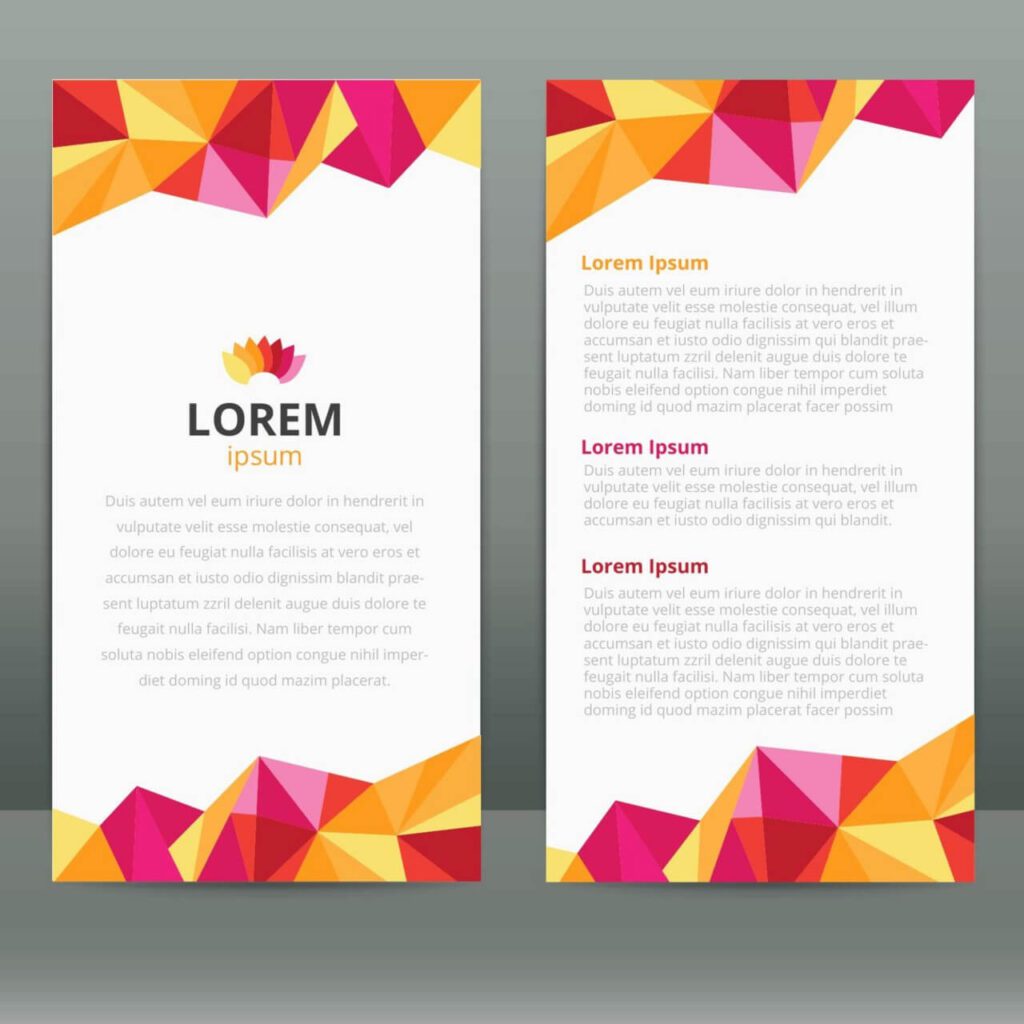 Triangular Flyer Design Template