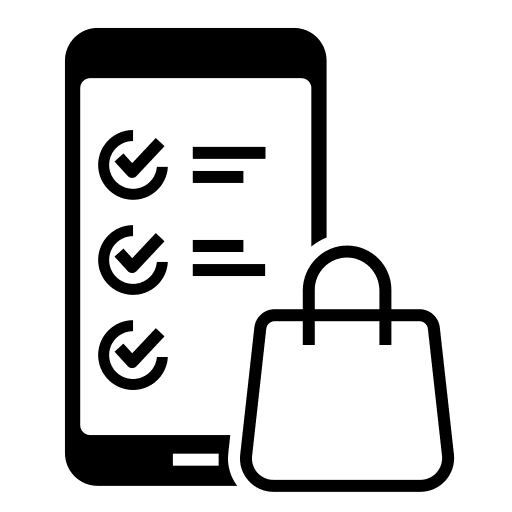 Order, confirmation, application icon