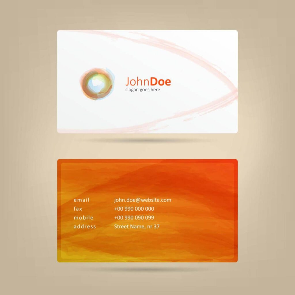 Watercolor Business Card