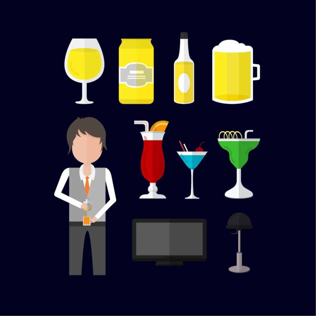 Icons for bartender