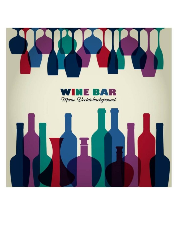 Wine abstract illustration