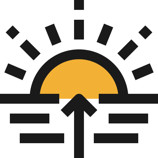 Weather, sunrise, morning icon