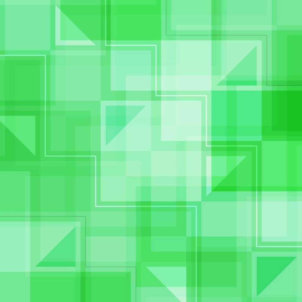 Green Squares and Triangles