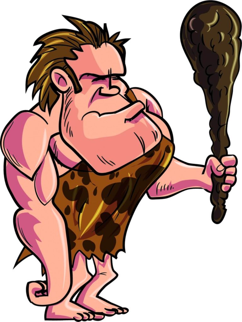 Cave man character