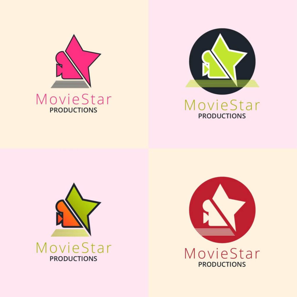 Movie production logo design