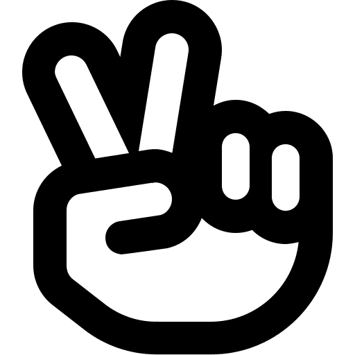 Hand, peace icon