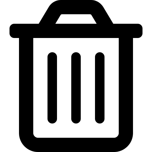 Trash, can, delete icon