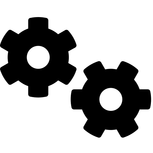 Gears, settings icon