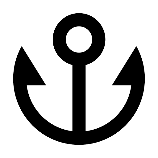 Anchor, fill icon