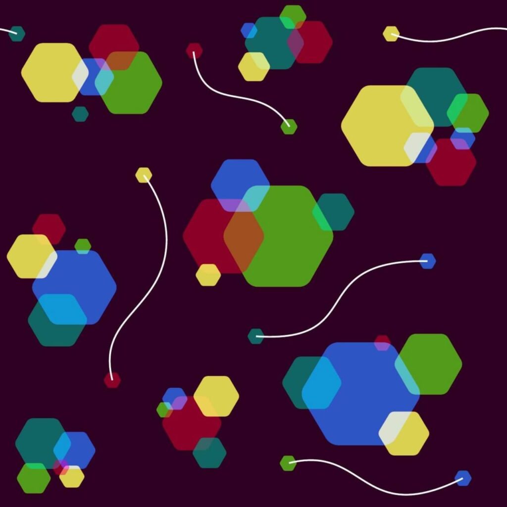 Colorful Hexagon Pattern