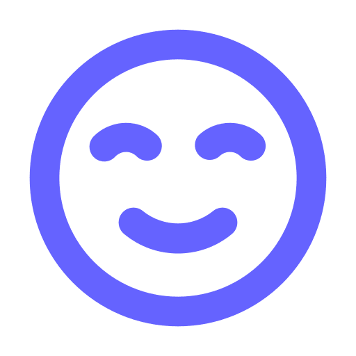 Smile, beam icon