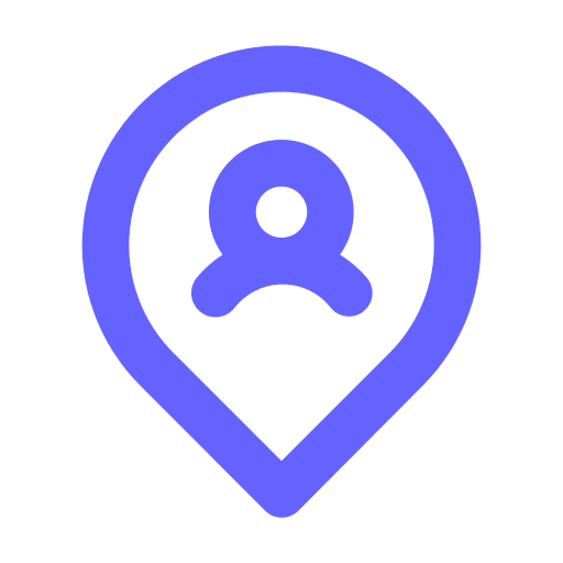 User, location icon