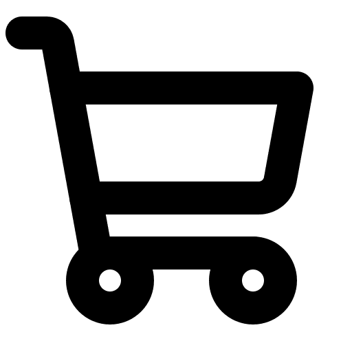 Shopping, cart, bold icon