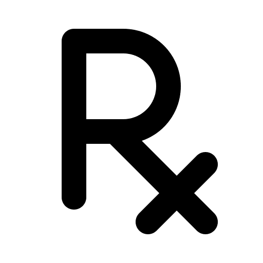 Prescription, bold icon