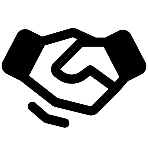 Handshake, fill icon