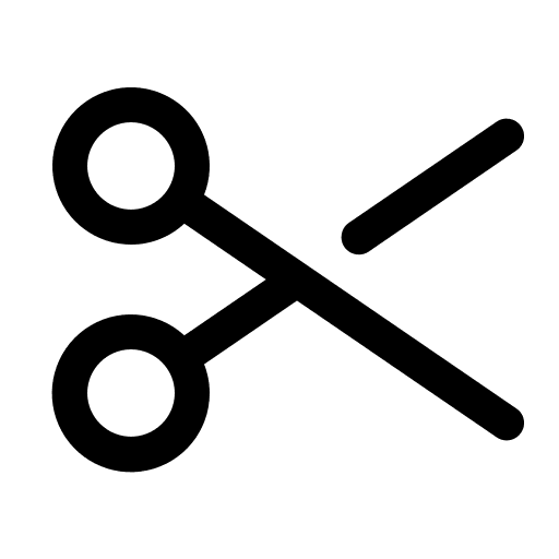 Scissors, fill icon