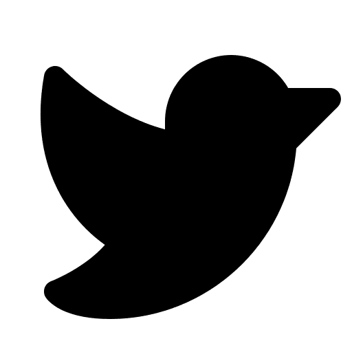 Twitter, logo, fill icon