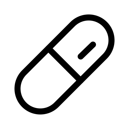 Pill, light icon