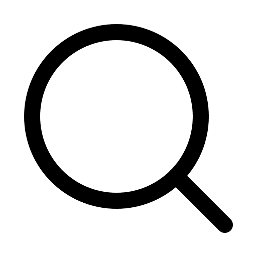 Magnifying, glass icon