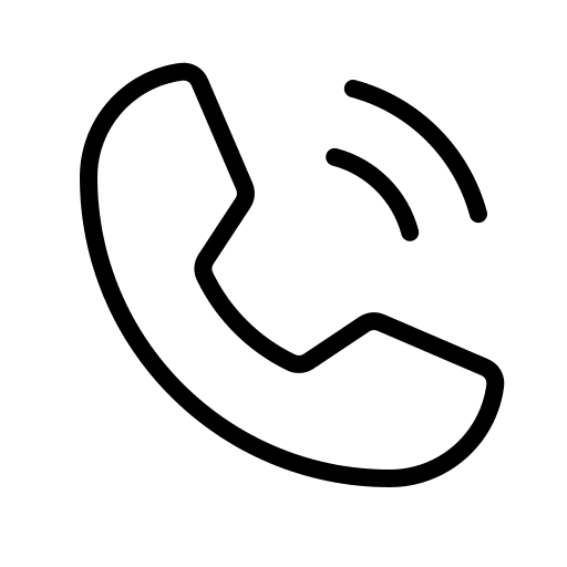 Phone, call, thin icon