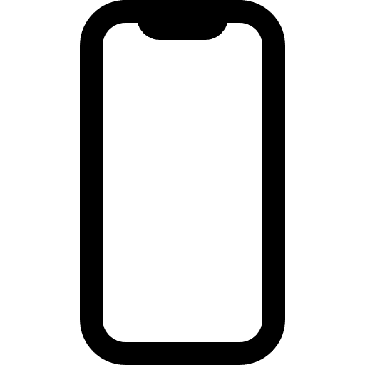 Phone, portrait, outline icon